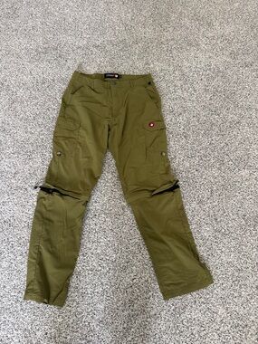 Canada Weather Gear Women’sOlive Green Cargo Pants with Zip-Off Legs